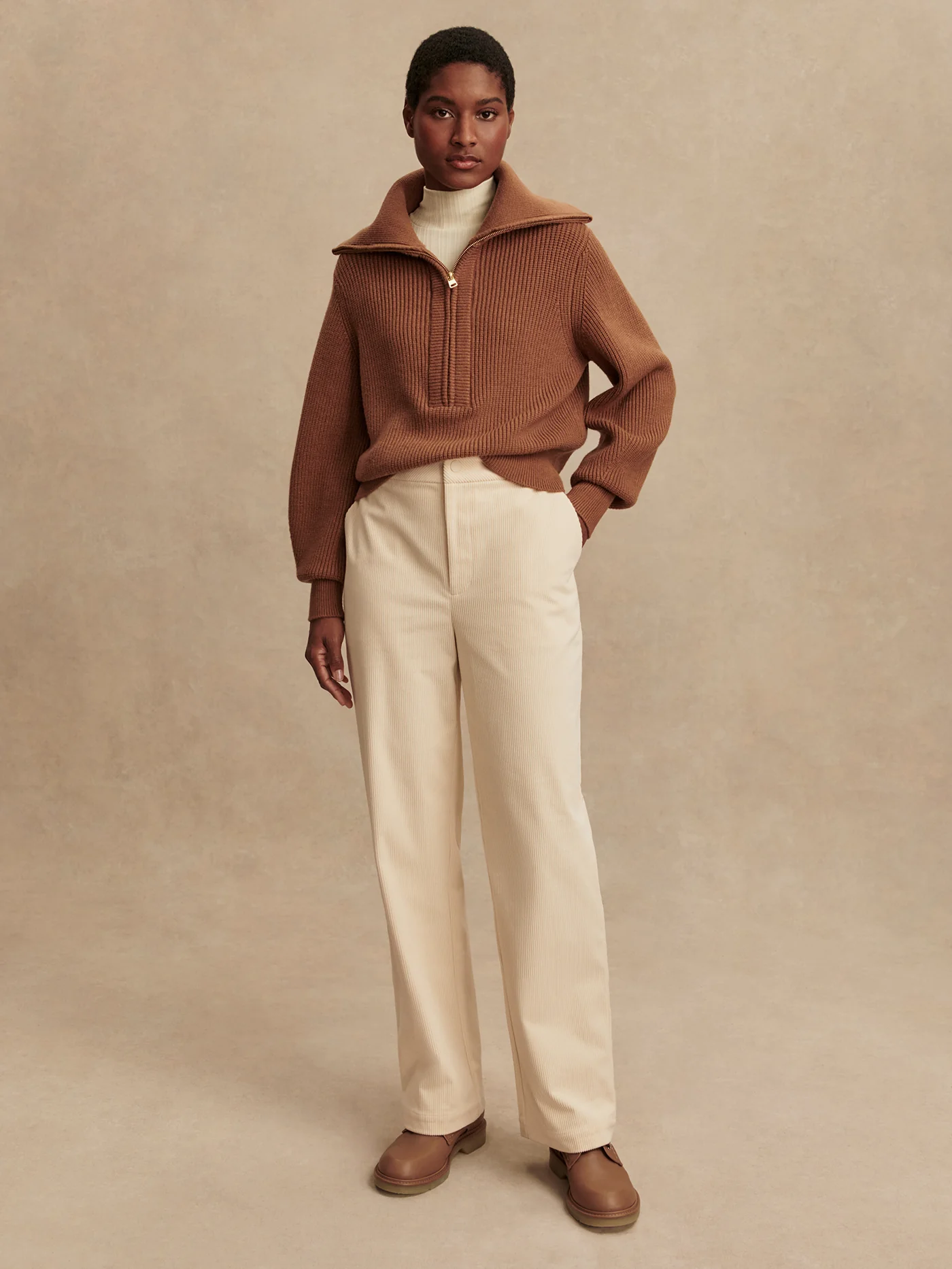 Maura Half Zip Rib Knit 4 Maura Half Zip Rib Knit