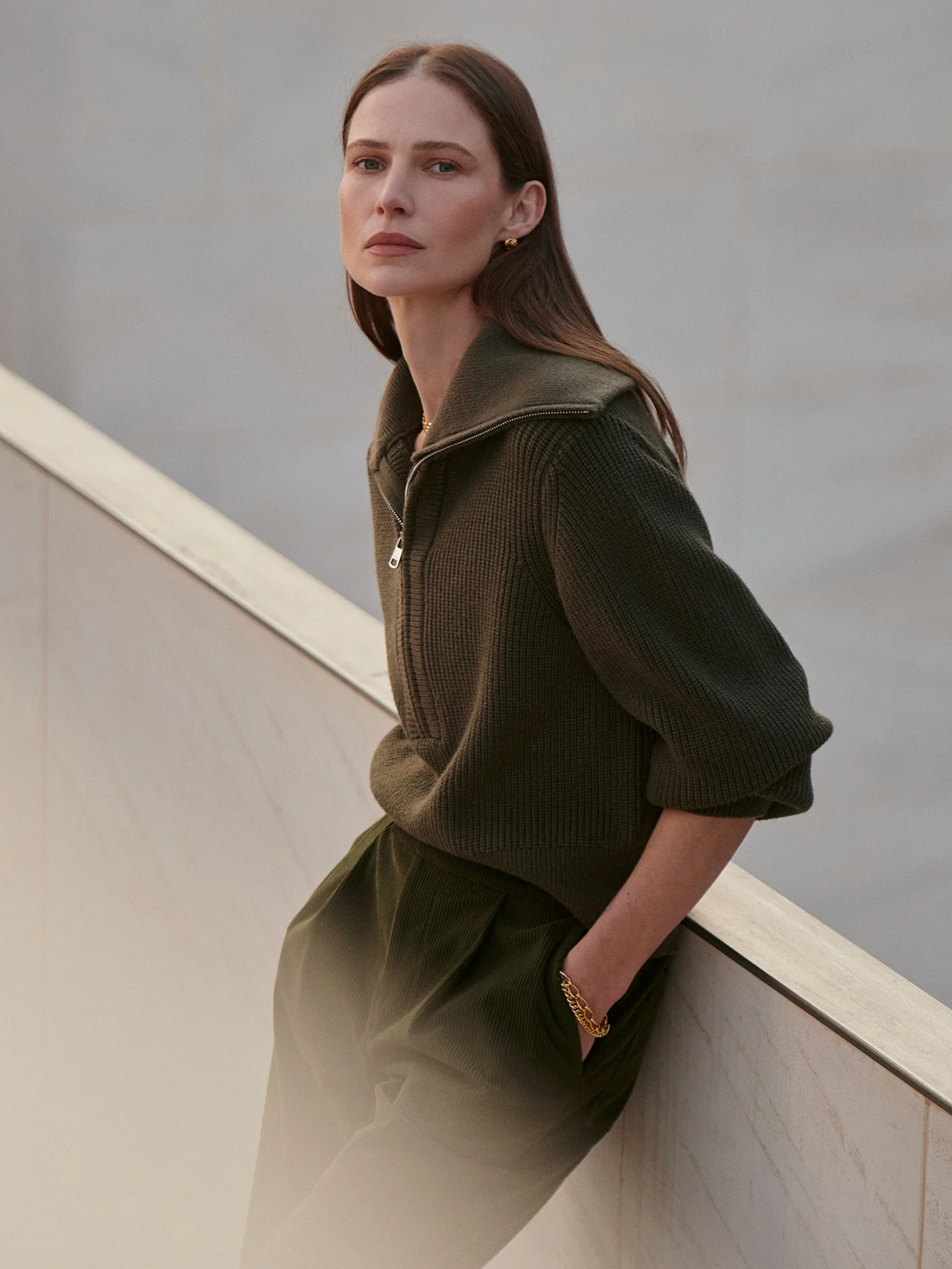 Maura Half Zip Rib Knit 7 Maura Half Zip Rib Knit
