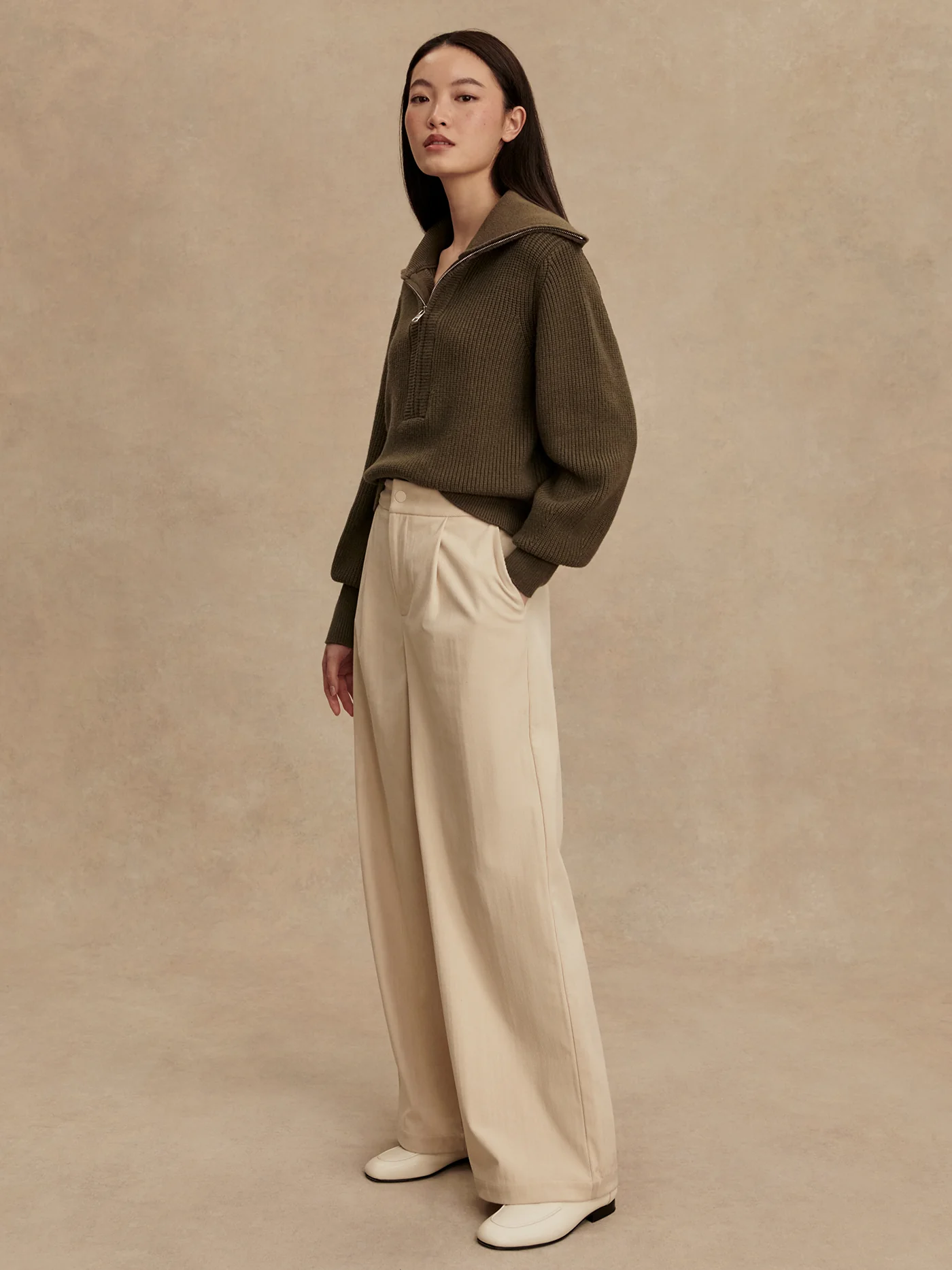 Maura Half Zip Rib Knit 9 Maura Half Zip Rib Knit