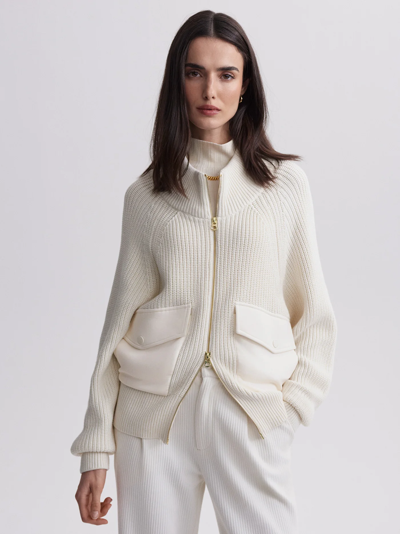 Tessa Zip-Through Knit Jacket