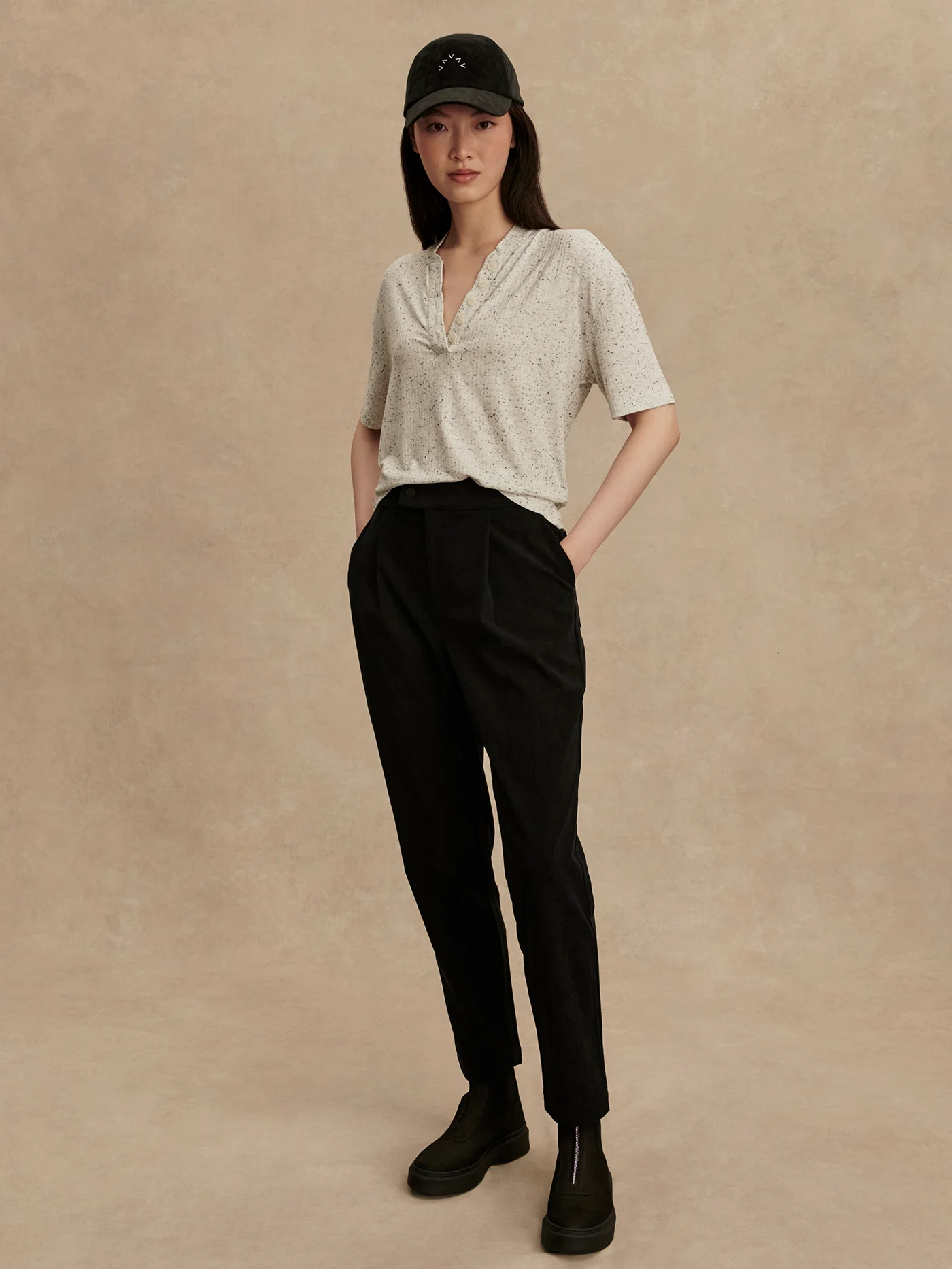 Odette Mock Placket Tee 9 Odette Mock Placket Tee