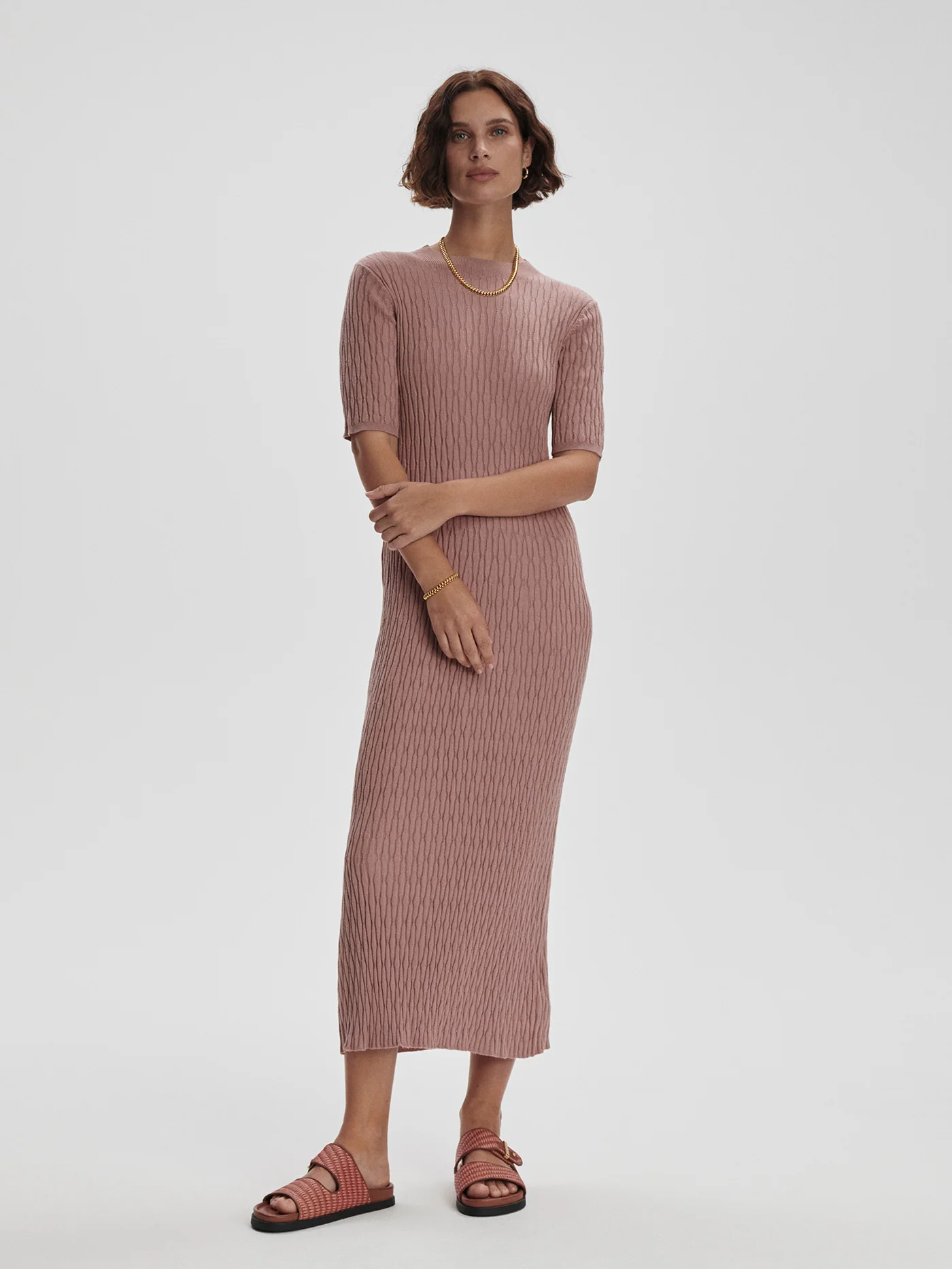 Fara Textured Knit Midi Dress 6 Fara Textured Knit Midi Dress
