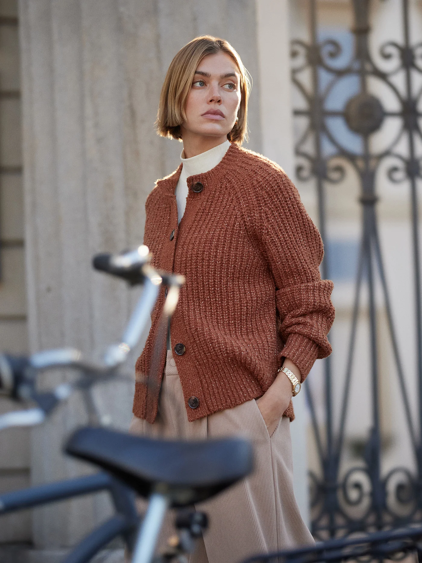 Florrie Boucle Knit Cardigan 3 Florrie Boucle Knit Cardigan